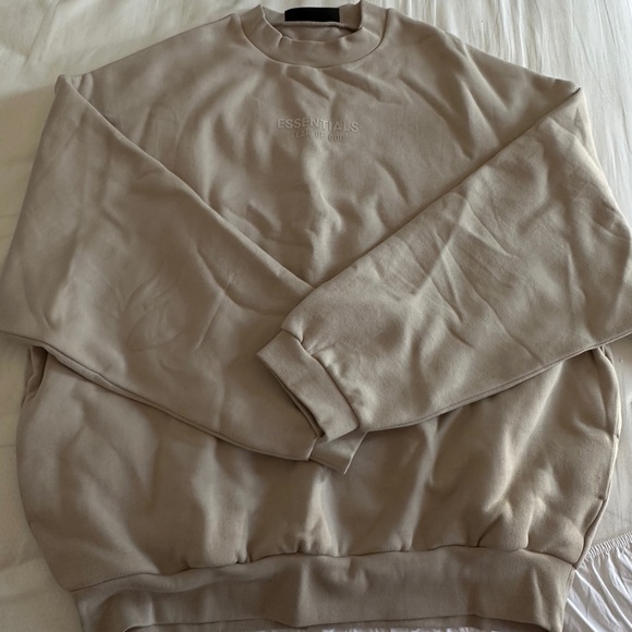 FEAR OF GOD ESSENTIALS Logo Appliquéd Cotton-Blend Jersey Sweatshirt - Picture 2 of 11